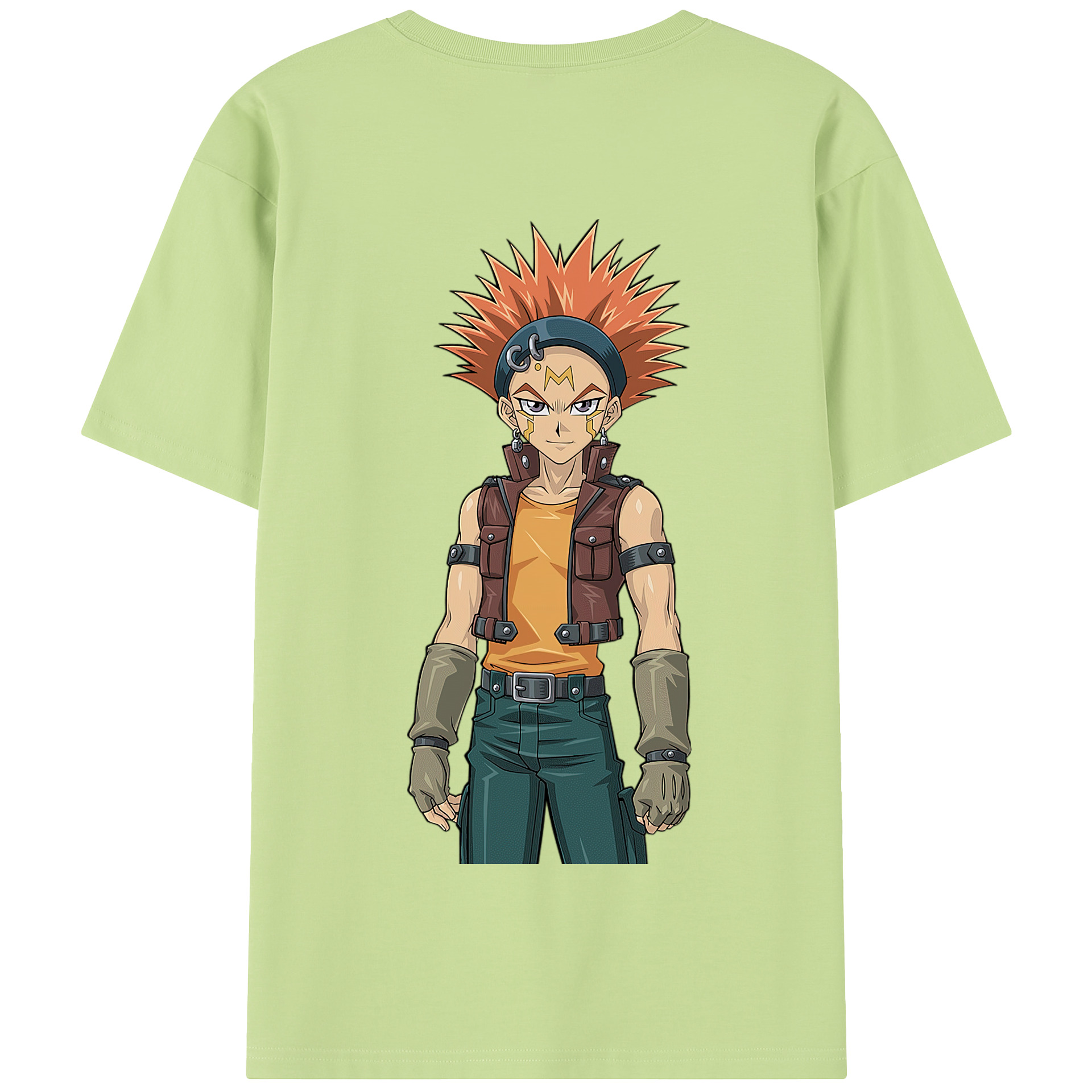 （画像用） 遊☆戯☆王 Yu-Gi-Oh! 綿100％半袖Tシャツ（背面プリント）